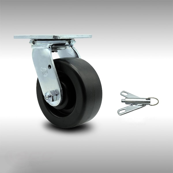5 Inch SS Polyolefin Swivel Caster with Ball Bearing and Swivel Lock SCC
